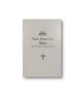 Bible House New American Bible Revised Edition Hardbound SMALL Size White Catholic Silver/Gold Stamp