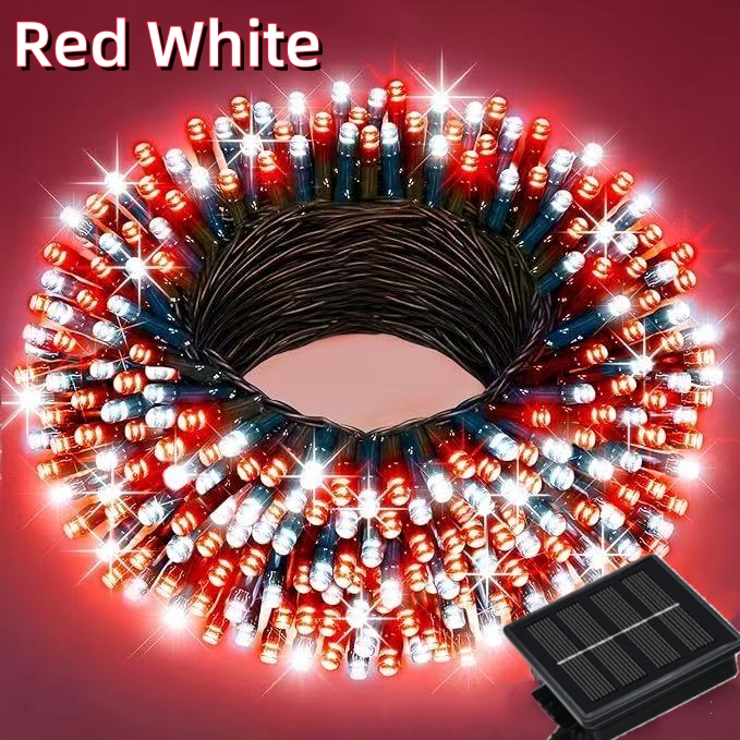 Solar light Christmas Light LED Outdoor 12M String Lights Fairy Christmas Party Garden Waterproof Lights Christmas Light Holiday Party Lights