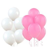 50pcs of WHITE & PINK BALLOONS (25pcs of white and 25pcs of pink)