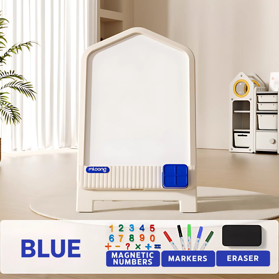 BYJ Magic House Drawing Board Magnetic Adjustable Easel Board Educational Gift For Kids