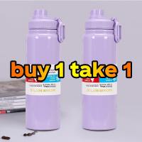 Buy 1 Take 1=2PCS tumbler hot and cold 24 hours 600ml/1000ml tumbler Stainless steel water bottle outdoor sports bottle tumbler