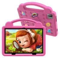 10 inches tablet kids drop proof portable detachable with stand large HD screen RAM3GB+ROM64GB large memory 6000 ultra long battery life Android 5GWiFi dual cameras education and entertainment software listening music baby play gift 7 in 1 PRITOM