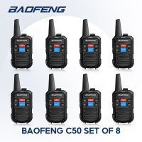 *COD* 6PCS Baofeng C50 UHF 400-480MHZ Two-Way Radio 5w Long Range Walkie Talkie Radio 16 Channels Handset COD