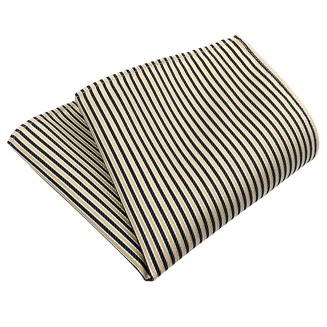 Men's Suits Shirts Handkerchief Formal Stripe Yellow Pocket Square Towel Jarquard Woven 25*25cm Gentleman For Business Wedding Party Birthday Gift