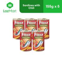 Fresca Sardines in Tomato Sauce with Chili Rich in Calcium Protein & Lycopene 155g  - Pack of 5