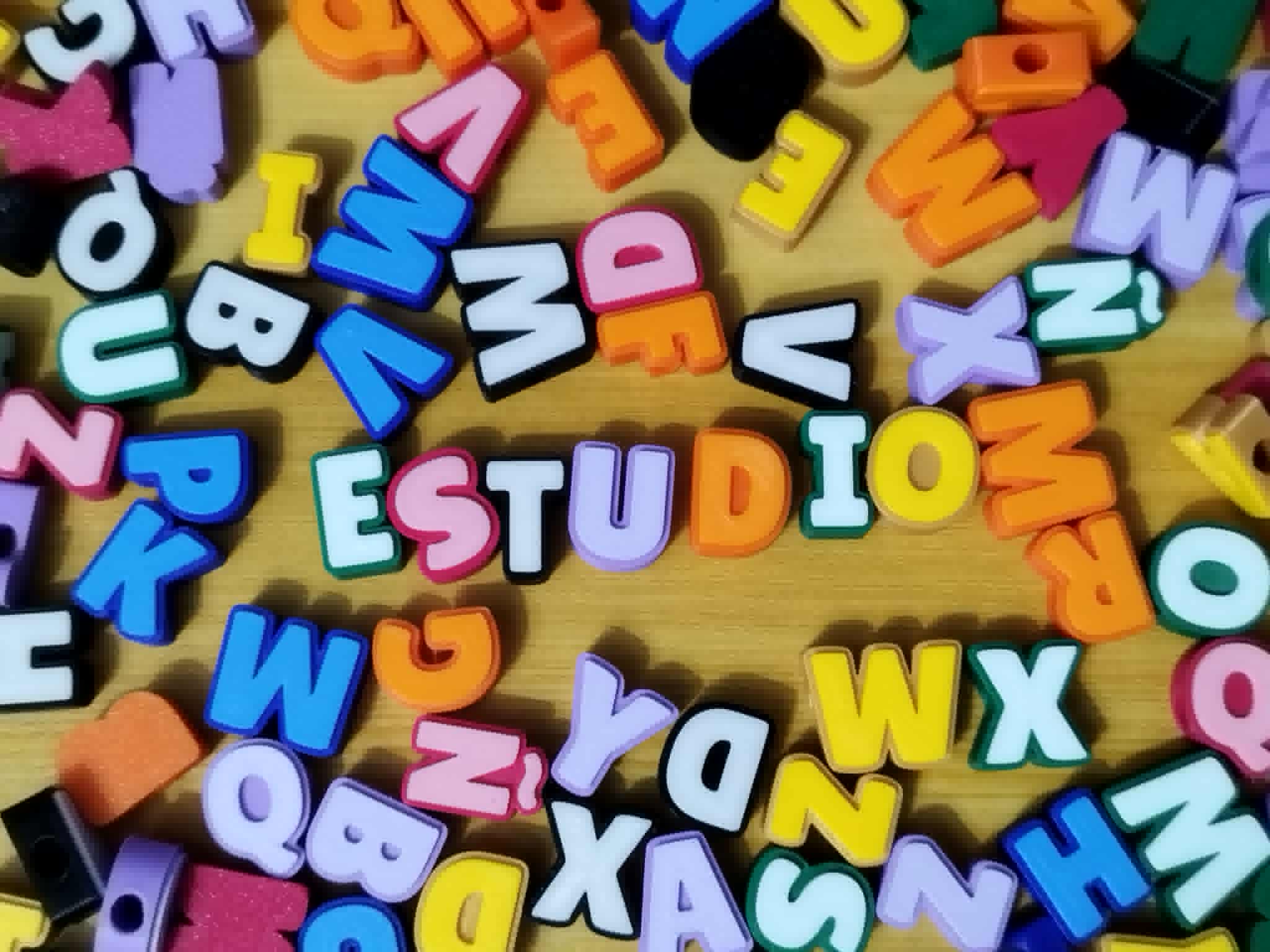 Estudio | 3D Chunky Letter Beads A-Z + A E I O U Set