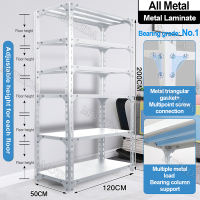 All Metal Display Rack Tool Storage & Shelving Grocery Stand Rack | Load 500KG | Layer Height Adjustable | Motida