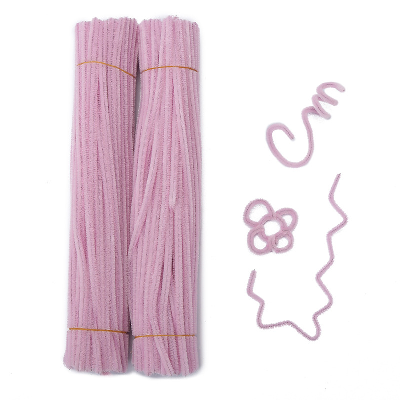 DIY 100Pcs Colorful Chenille Stems Set Pipe Cleaners Assorted Colours Art and Craft DIY Flower Wire