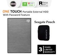 Seagate 1TB / 2TB / 4TB / 5TB  One Touch External Hard Drive For Mac and Windows with Password USB3.0 With 3 YEARS DATA RECOVERY SERVICE and FREE Seagate Soft Pouch | External Hard Drive | Hard Drive External Storage | Seagate External Hard Drive