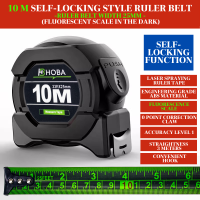 【Inches Scale】10M Tape measure heavy duty Fluorescerous scale Tape Measure with inches (5M7.5M 10M)  Measurement Meter Carpenter Steel Measuring Industrial Auto Lock Steel Impact Resistance Self-locking Measuring Meter