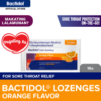 Bactidol Extra Soothing Lozenges Orange 16s : for sore throat relief makating lalamunan