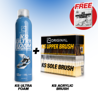 KS Ultra Foam Premium Neutral Dry Cleaning Shoes Solution Sneaker Cleaner Shoe Care Wash KSORIGINAL