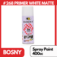 Bosny #268 Primer White Matte Original Acrylic Spray Paint 400cc