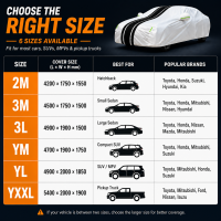 Car Cover Waterproof UV Protection Sunproof Rainproof Dustproof Windproof All Weather Outdoor Full Car Cover Universal Sedan SUV