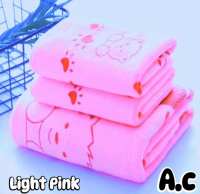 BATH TOWEL COTTON QUALITY Size:70x140″cm ASSORTED DESIGN OF TOWEL WATER ABSORBENT & 3IN1 TOWEL