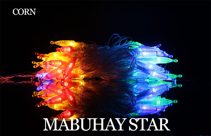 MABUHAY STAR Christmas Light 50L LED Music Multicolor Christmas Tree/Corn/Hollow Lantern Decoration String Light
