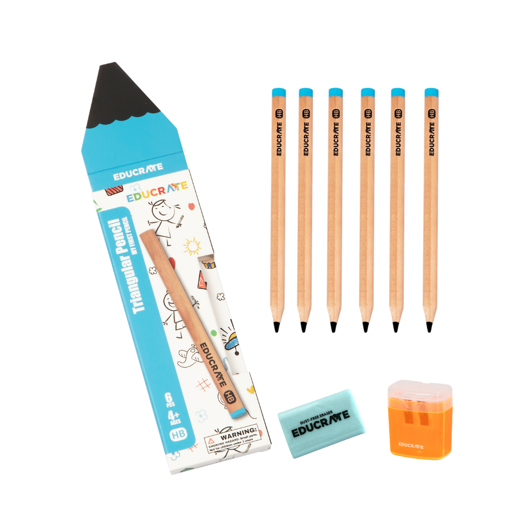 educratePH My first Pencil Triangular 6B and 2B Early Learning writing
