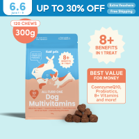 Floof Pets 8-in-1 Dog Multivitamins 120 Chews (300g) Pet Supplement Treat Snacks for Complete Health