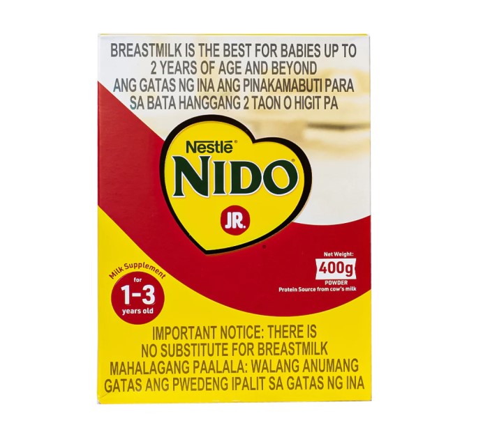 NIDO Junior Powdered Milk Supplement For Children 1-3 Years Old 400g