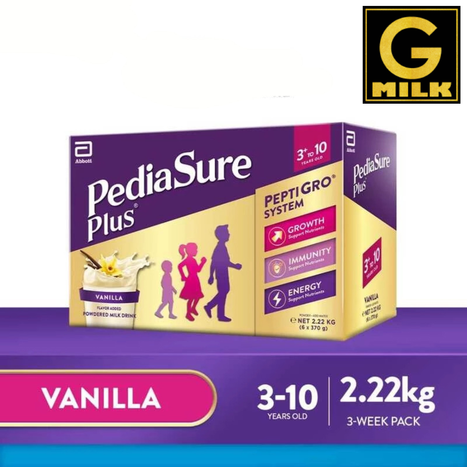 PEDIASURE PLUS PEPTIGRO SYSTEM 2.22KG FOR 3+ AND ABOVE