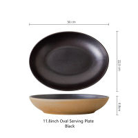 Roborobo Terracotta Matte Frosted Japanese Style Frosted Ceramic Plates - Perfect for Dinner Salad and Desserts Mugs