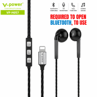 V-POWER VP-H057 High-Quality Half In-Ear Earphones with Intelligent Tuning Noise Reduction