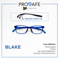 ProSafe Kids Blake (Flexible TR Eyeglasses) with choice of Non-Graded Multicoated or Anti-Radiation or Photochromic Lenses for Kids