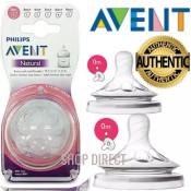 Avent Natural Newborn Baby Bottle Nipples, Pack of 2