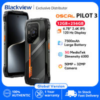 Blackview Oscal PILOT 3 Rugged Phone 5G 6.78-inch 2.4K IPS 120Hz Display 50MP MediaTek Dimensity 6300 7500mAh NFC Cellphone Global version