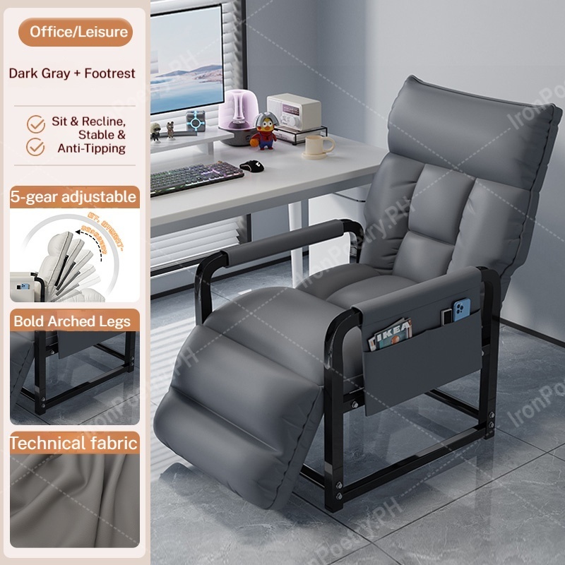IronPoetry Multifunctional Sofa Chair Lazy Sofa Chair Folding Deck Chair Nap Single Bed Gaming Chair