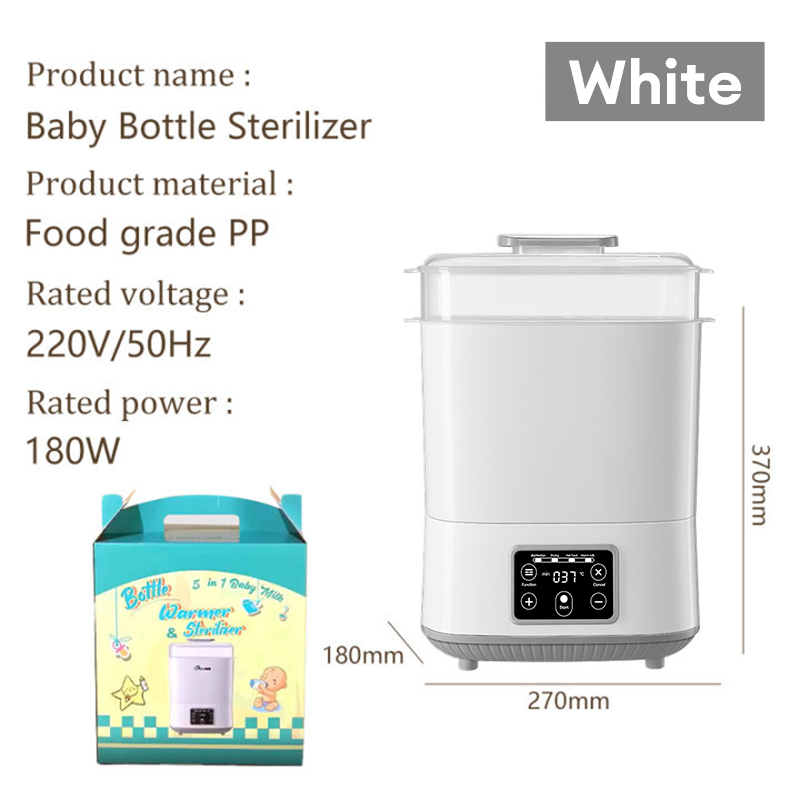 DEG Baby Bottle Sterilizer Double Layer 5 in 1 Dryer Milk Warmer Electric Steam Sterilizer Health Safety