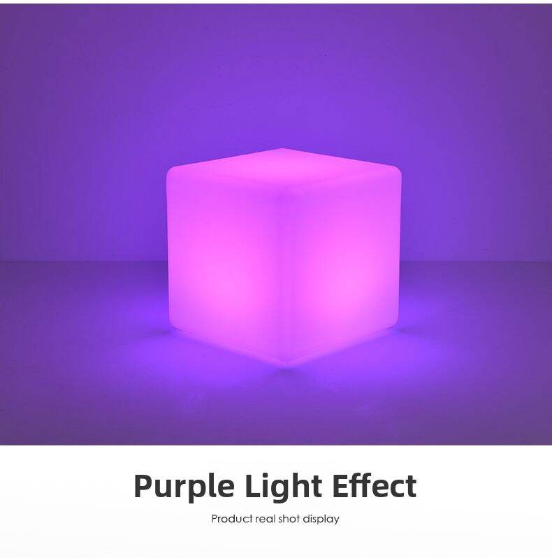 led luminous cube floor lamp ins wind creative bedside table lamp sofa integrated charging atmosphere lamp