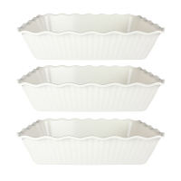 MELAWARES PLAIN IVORY Rectangular Server 13 inch [7113 - IVORY]