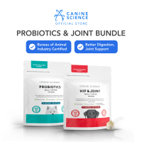 CANINE SCIENCE® Probiotics + Hip & Joint Dog Supplement Bundle | Digestive Gut & Mobility Support