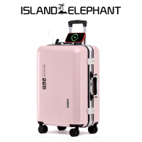ISLAND ELEPHANT Aluminum Luggage 20/24/28 inch USB Charging Suitcase Luggage ABS+PC Material
