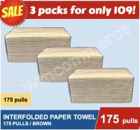 3 for 99 pesos BROWN Interfolded Paper Towel 150 pulls or 175 pulls  [Paper Towel / Pull up Tissue / ECO FRIENDLY / BROWN ]