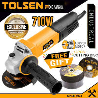 Tolsen EXCLUSIVE Angle Grinder w/ 10pcs FREE Cutting Disc (710W) Copper Motor 79544+76101