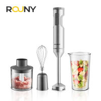 ROUNY 4 in1 Multifunctional Manual Mixer Immersion Blender 1200W Handheld Cooking Stick Food Processor