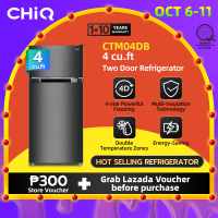 CHiQ 4 cu.ft two door Refrigerator CTM04DB with Freezer Black Reversible Door Energy Saving Silent Operation