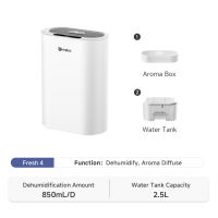 Simplus Dehumidifier Up to 850ml/Day 2.5L Large Tank 3-in-1 Aroma Purifier Ultra Quiet Touch Control Home Bedroom