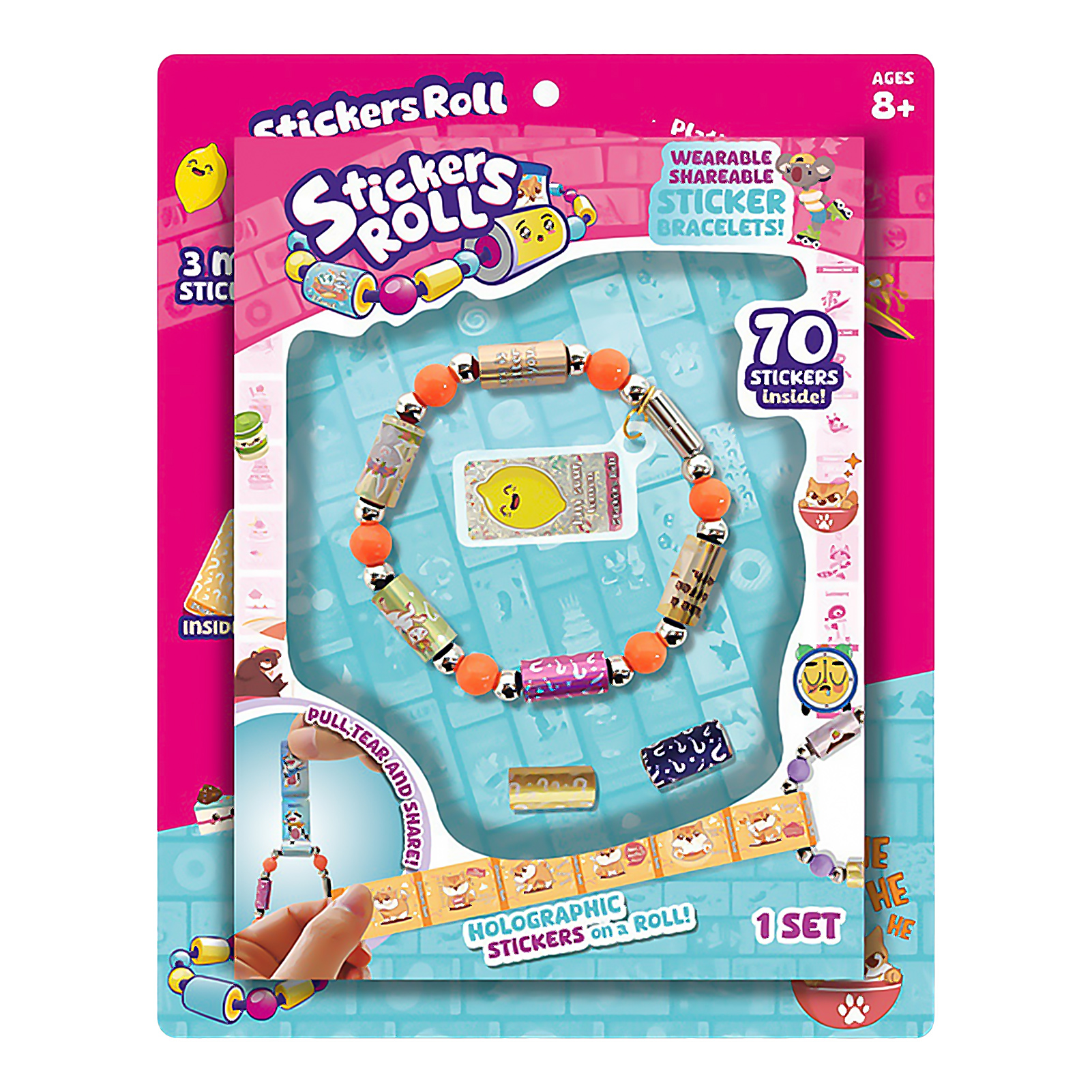 DIY Sticker Bracelet with Notebook - Stick Rolls for Kids Craft