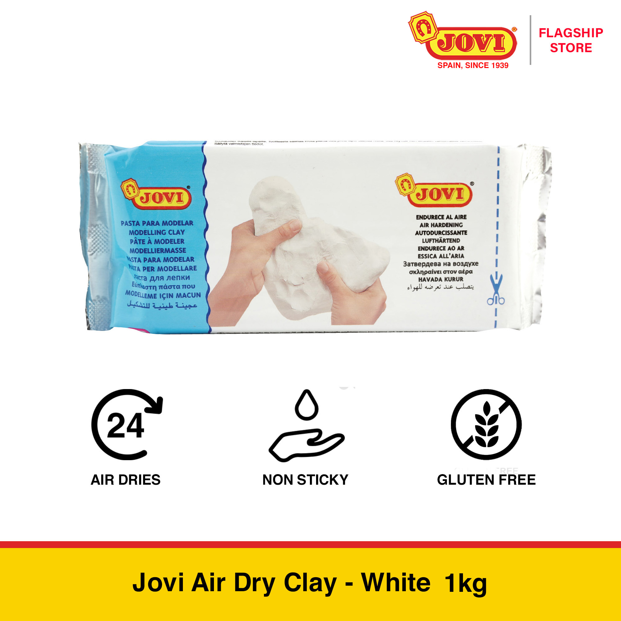 Jovi Air Dry Clay - White 1000g [2286]