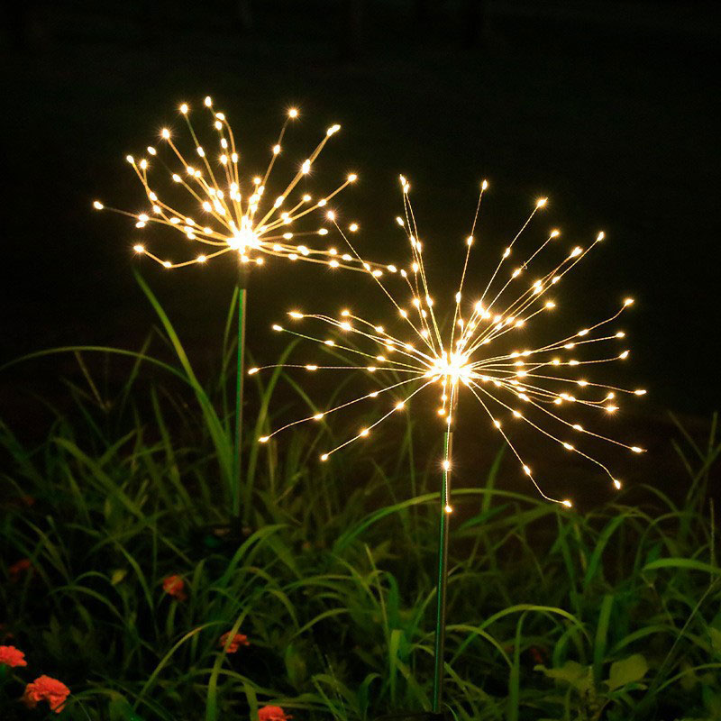 150/120 LED Firework Lamps Garden Decorations Solar LightSolar Garden Lights Solar Firework Lights 8 Lighting ModesSolar Lights Outdoor Waterproof for Garden Patio