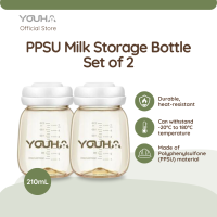 YOUHA PPSU Milk Storage Bottle 210mL | Set of 2