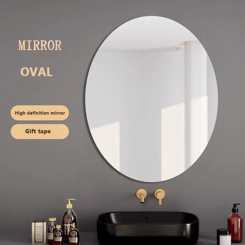 IMUTO Mirror Wall Full body Dress Mirror Square Self adhesive Acrylic Splicing Mirror Living Room Bedroom Bathroom Personalized Fashion DIY HD Mirror