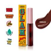 Snoe Beauty Glam Jam 3D Gel Lip & Cheek Tint in Chocolate | Blush Water Based Lip Makeup Long Lasting Lip Plumper Eye Makeup Cosmetics Brown