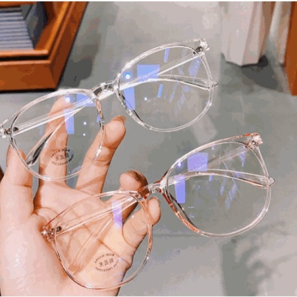 Giá bán New Retro Anti Radiation Eyewear Fashion Round Frame Trendy Korean Women Large Frame Anti Blue Light Glasses Zenababyshop