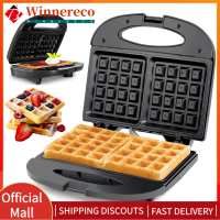 【winnereco】Waffle Iron Nonstick Electric Breakfast Maker Pancake Bubble Egg Cake Oven Pan for Quick Breakfasts Snacks and Desserts