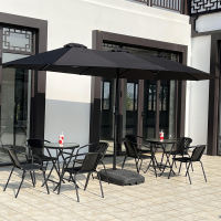 TREDEY 4.5M Large Courtyard and Outdoor Umbrella Umbrella at Cafe and Beach Available in Multiple Colors