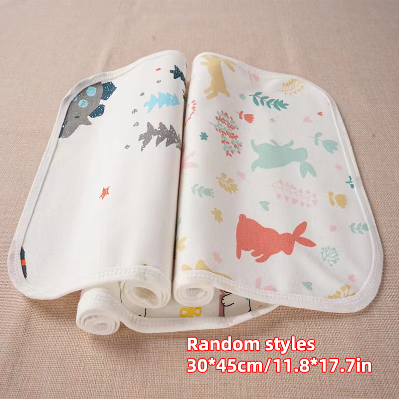 Organic Large Absorbent Washable Bedmat Baby Waterproof Crib Diaper Mat Big Reusable Bed Changing